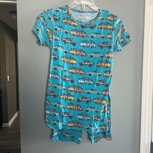 Posh Peanut Blue Car Print Pajamas